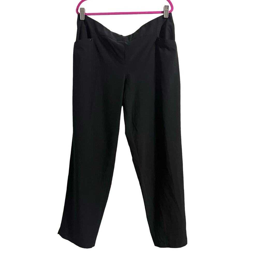 Athleisure Comfort Chico's Zenergy Stretch Waist Straight Pull On Pants Sz 3(XL)